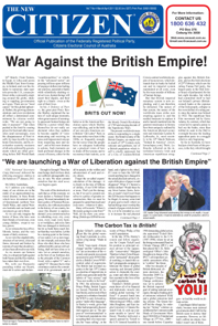 Vol 7 No 4 March/April 2011. War Against the British Empire!