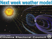 Next week weather modele Table