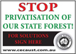 Stop shutdown our forestry table