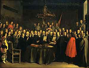 The Ratification of the Treaty of Münster (Gerard Terborch 1648)