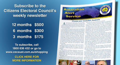 Click here to download a free copy of the Australian Alert Service, the CEC's weekly publication