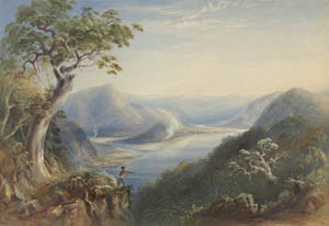 The Hawkesbury Rivernear Wiseman's Ferry, by Conrad Martens 1801-1818.