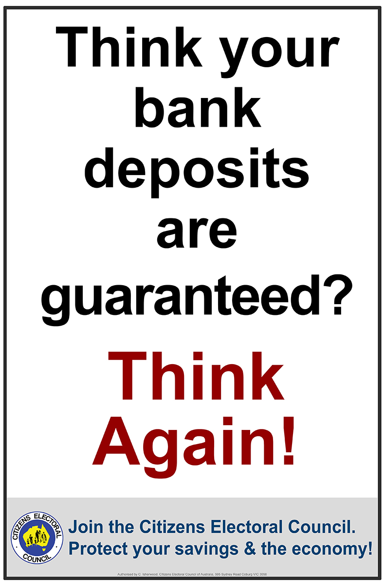 Think your bank deposits are guaranteed? Think again!