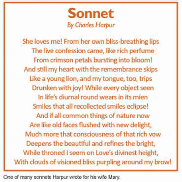 Sonnet written for his wife