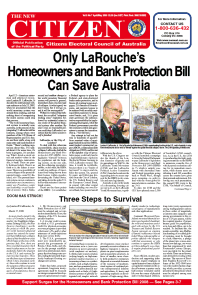 Only LaRouche's Homeowners and Bank Protection Bill Can Save Australia