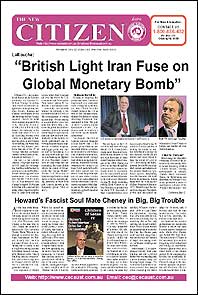 The New Citizen Extra: LaRouche: British Light Iran Fuse on Global Monetary Bomb