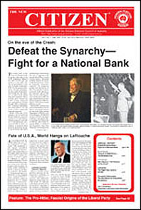 The New Citizen Vol 5 No 5: Defeat the Synarchy - Fight for a National Bank